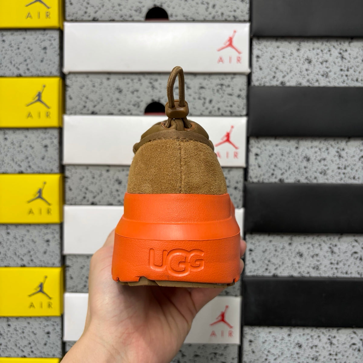 UGG Chunky-Sole Slip-On Shoes – Chestnut & Orange | 4096