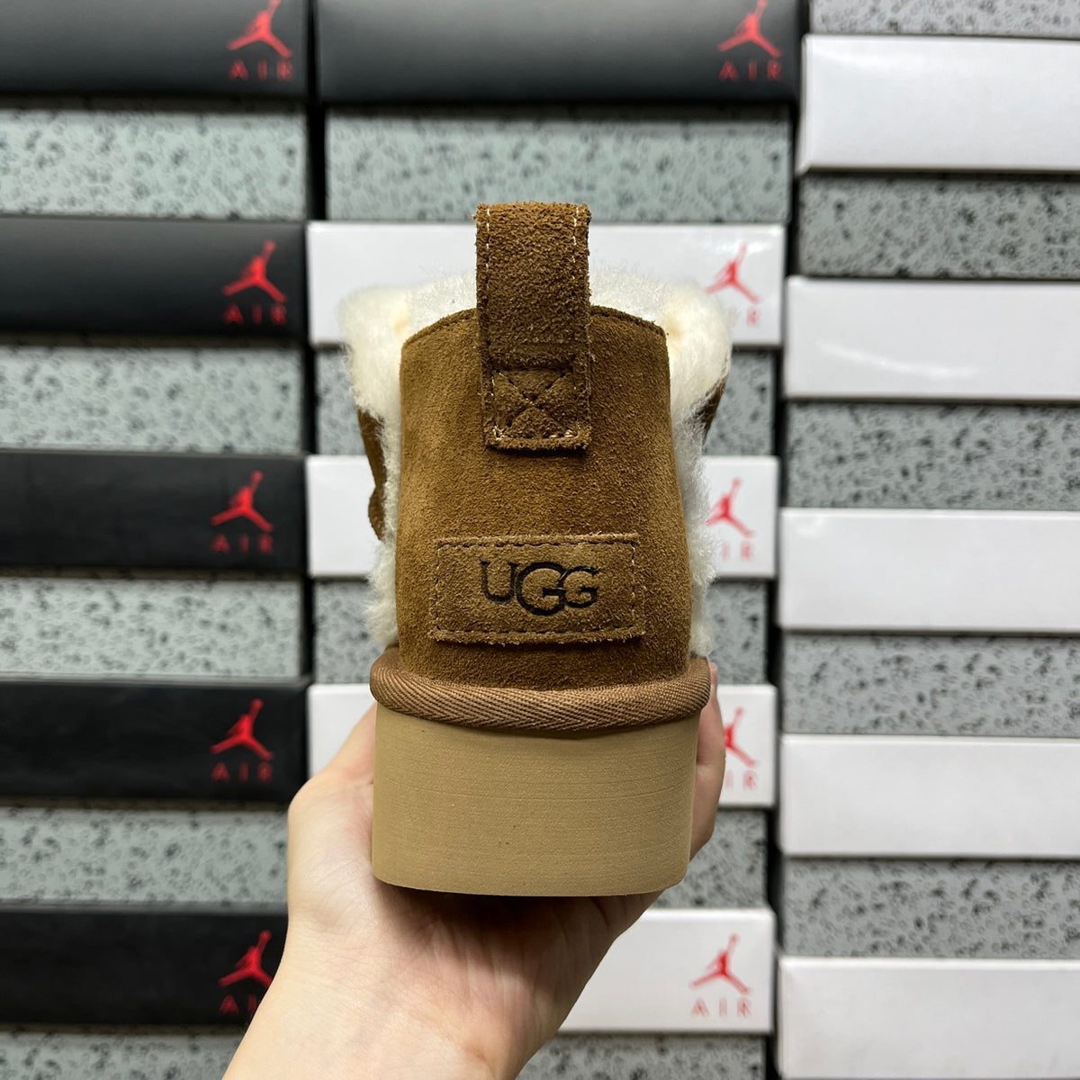 UGG Platform Mini Ankle Boots – Chestnut | 1184115