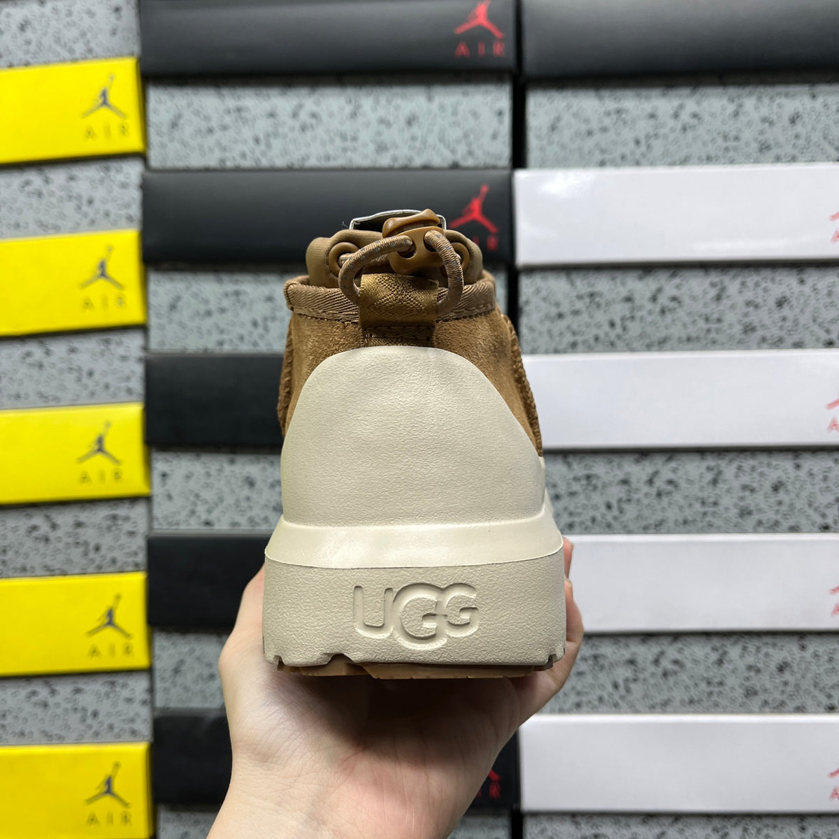 UGG Tasman Slip-On Boots – Chestnut & Cream