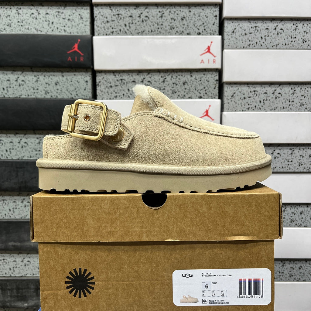 UGG Buckle-Strap Clogs – Mustard Seed
