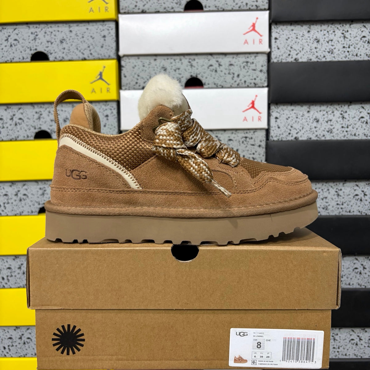 UGG Chunky Lace-Up Sneakers – Chestnut | 4032