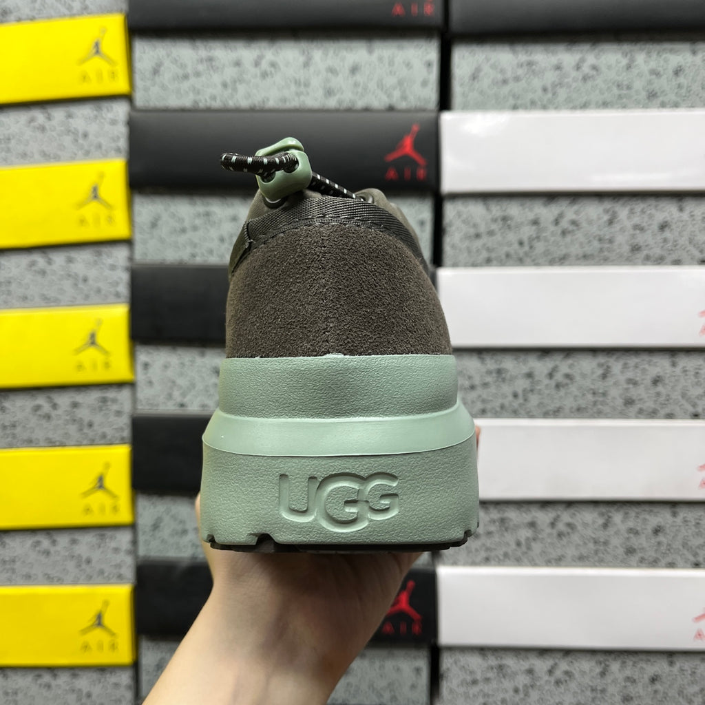 UGG Chunky Slip-On Shoes – Dark Brown & Mint Green