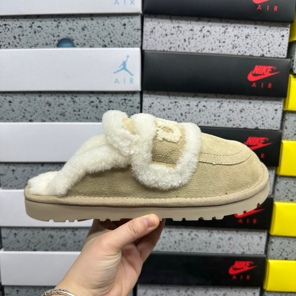 UGG Embroidered Mule Slippers – Sand | 5095