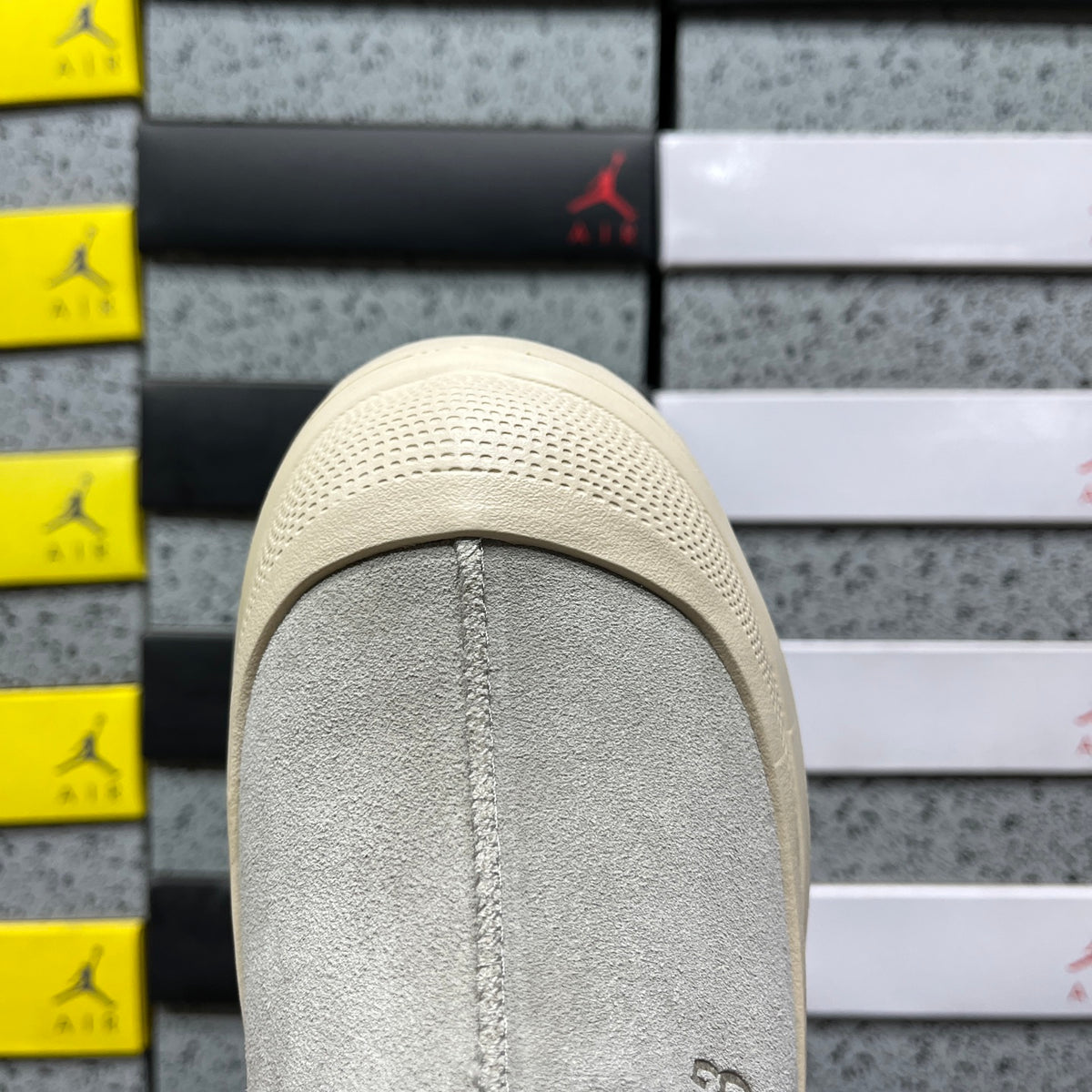 UGG Slip-On Platform Shoes – Mist Gray & Cream