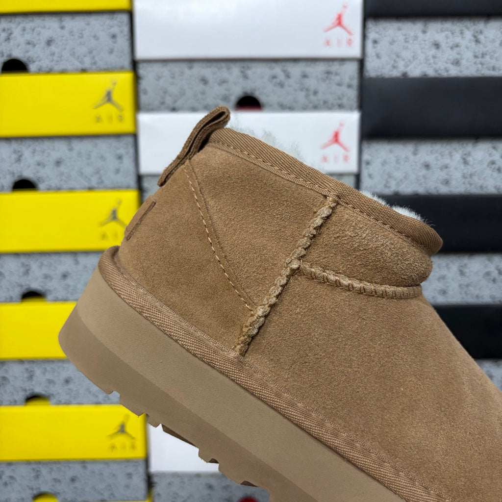 UGG Ultra Mini Platform Boots – Chestnut, 3 cm