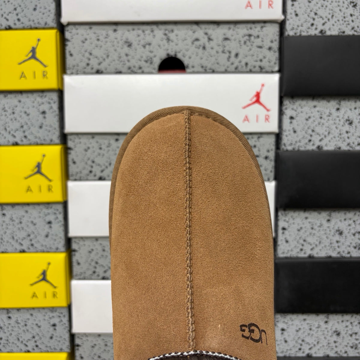 UGG Braided-Trim Slip-On Slippers – Chestnut | 5955