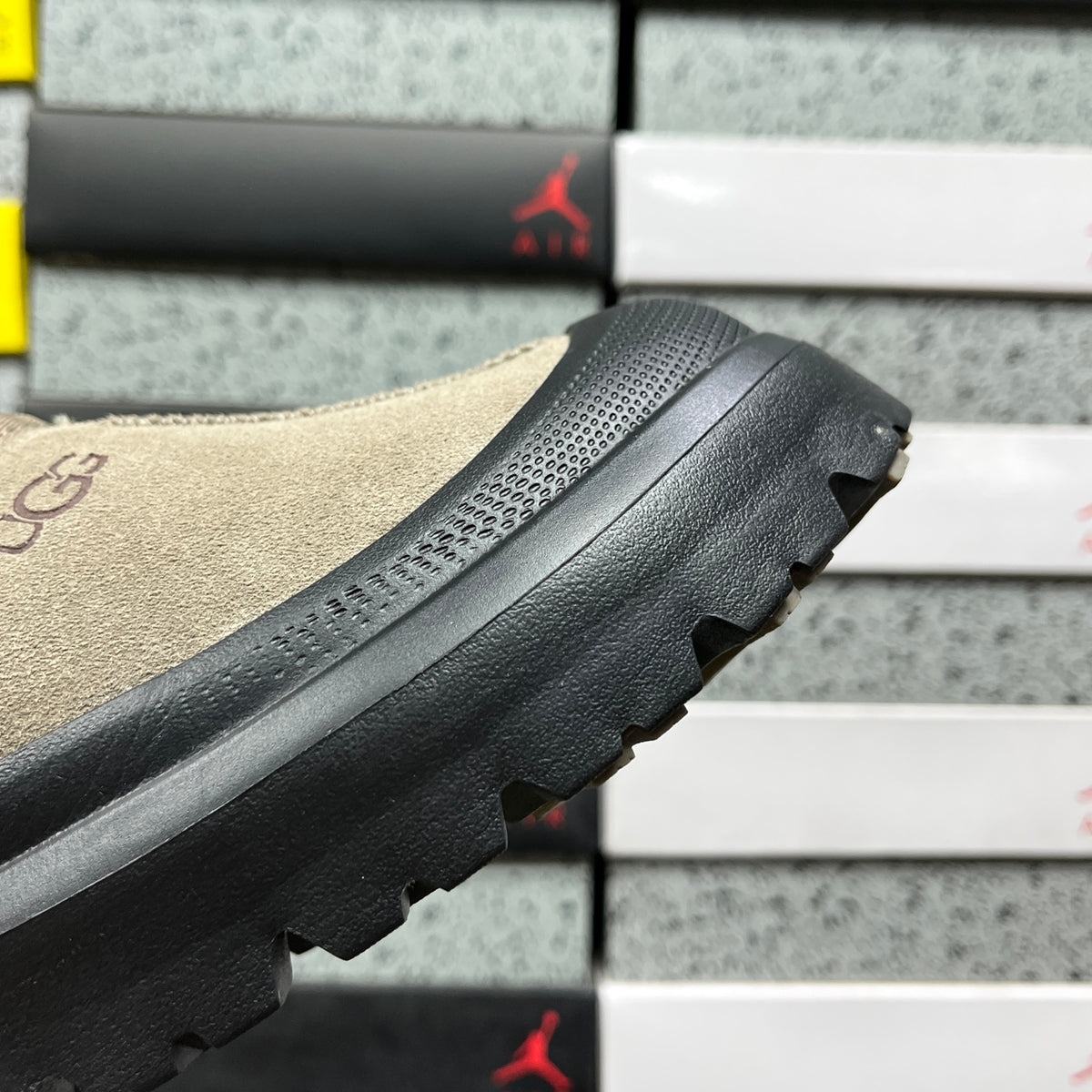 UGG Chunky Slip-On Shoes – Smoky Grey & Black