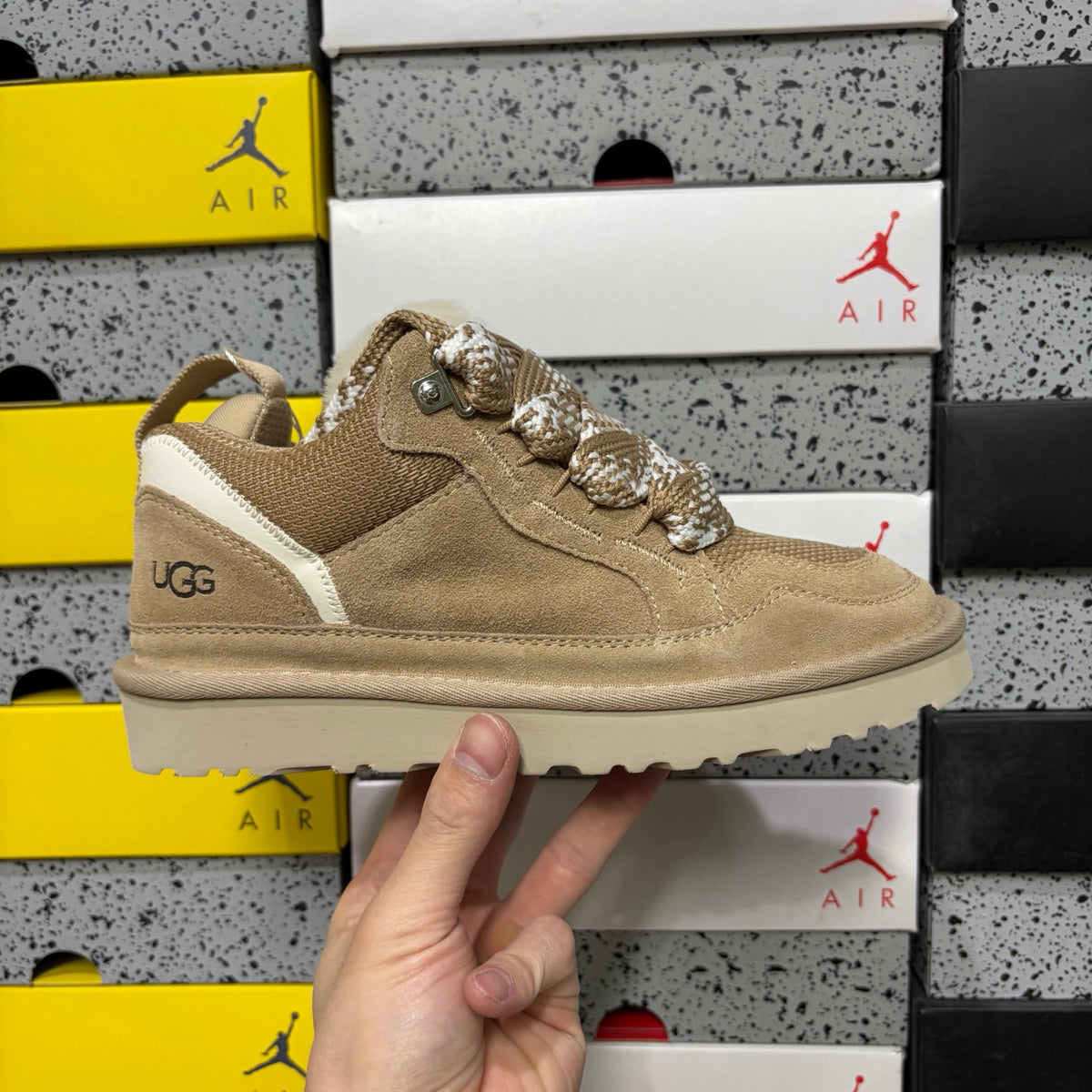 UGG Chunky Lace-Up Sneakers – Sand | 14403211