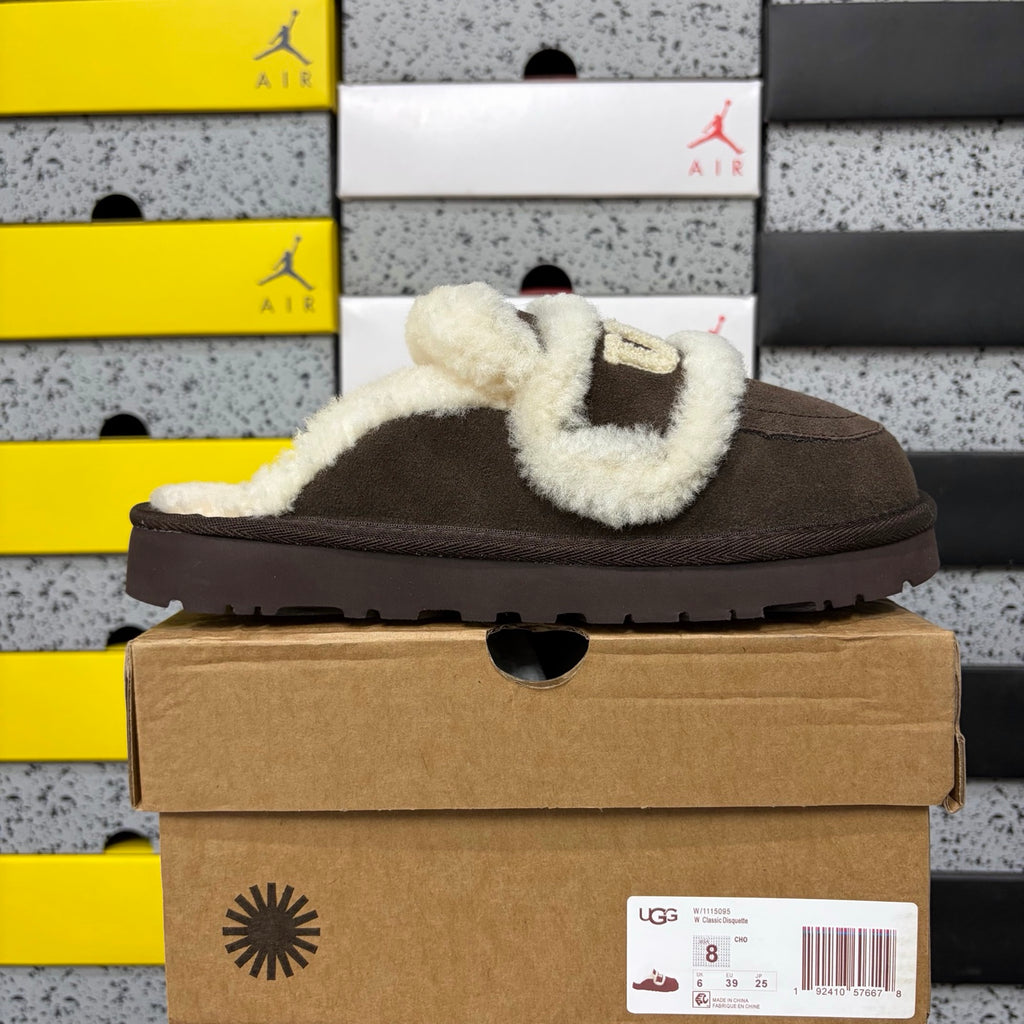 UGG Embroidered Mule Slippers – Chocolate | 5095