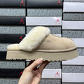 UGG Platform Slippers – Sand & Cream