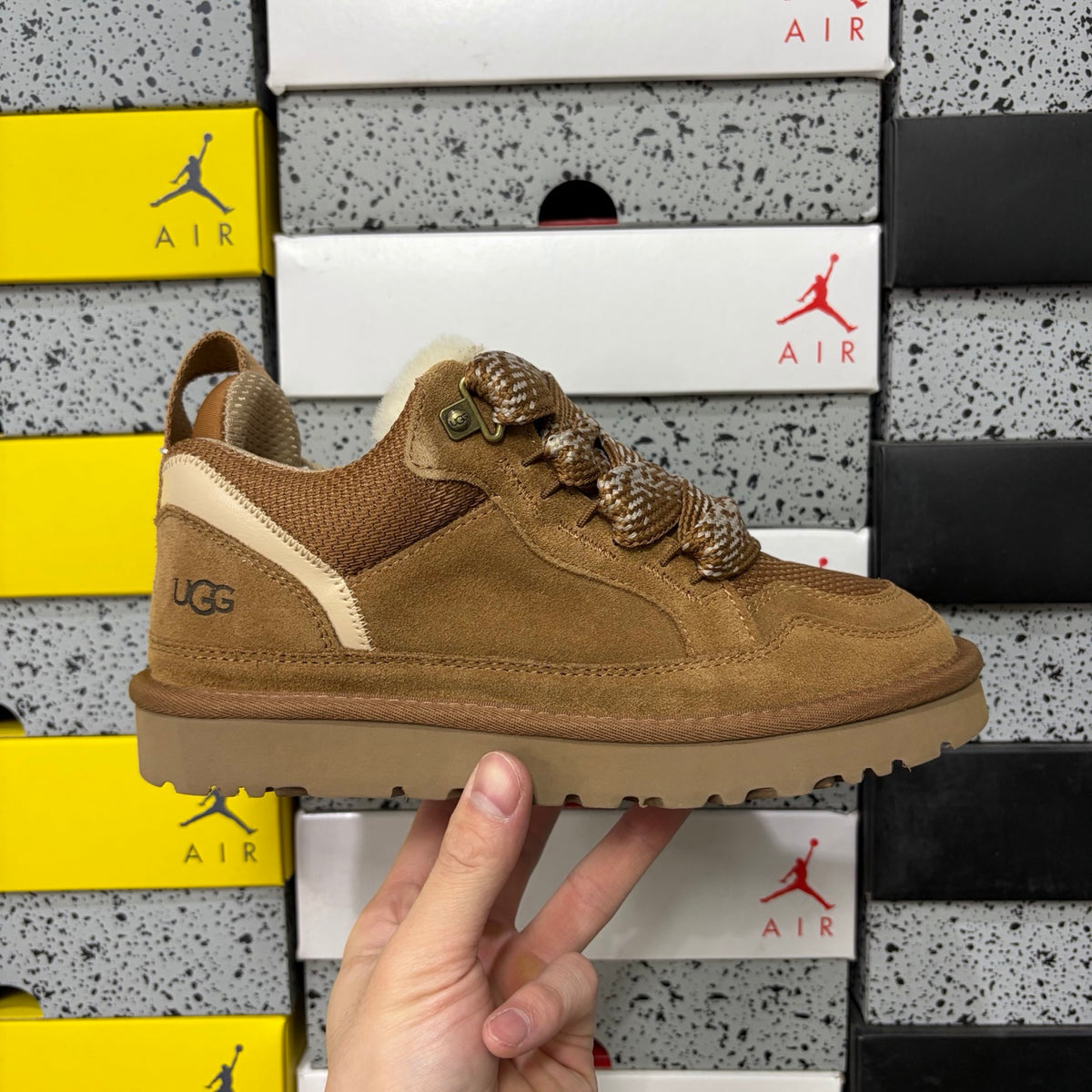 UGG Chunky Lace-Up Sneakers – Chestnut | 14403211