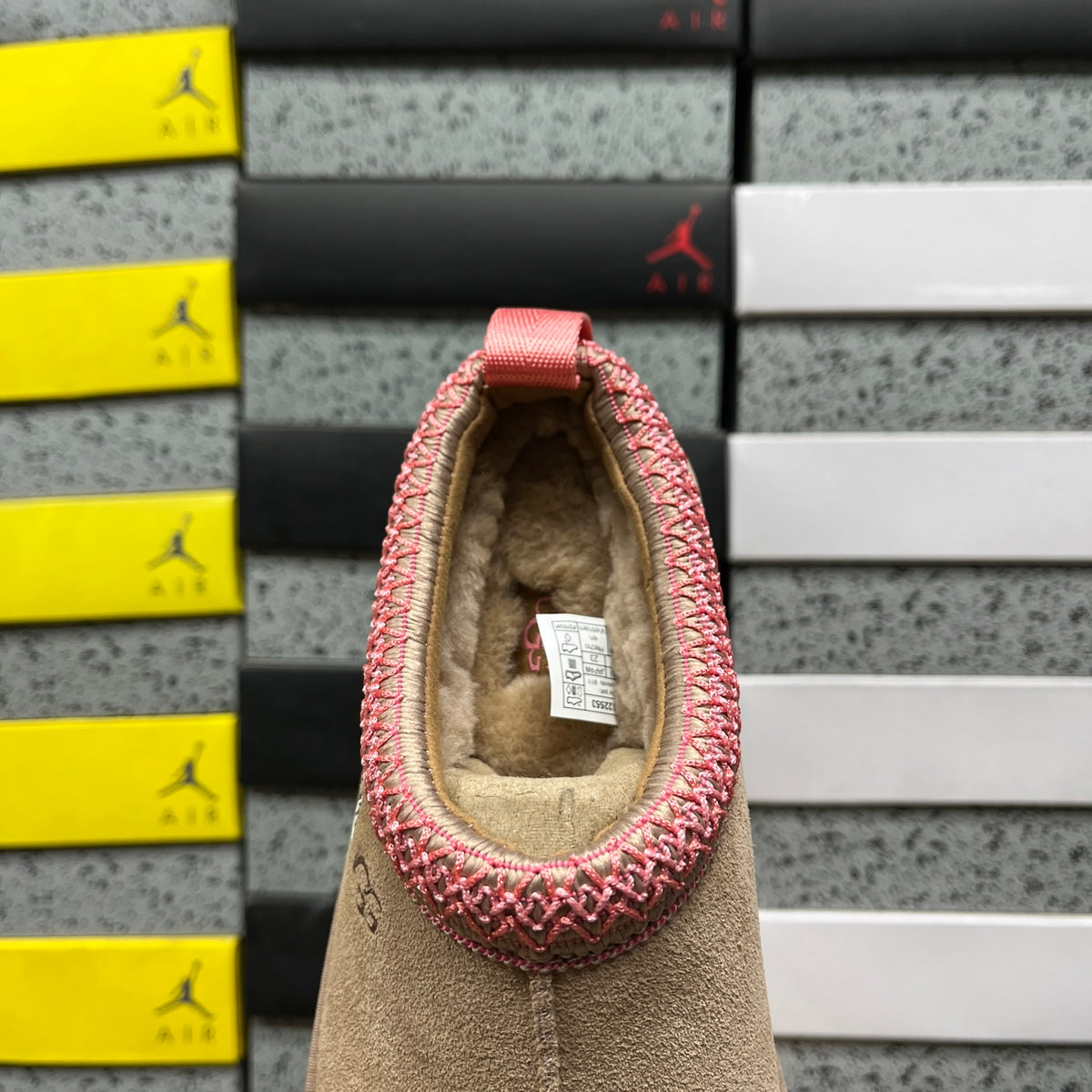 UGG Platform Slip-On Shoes – Sand & Pink
