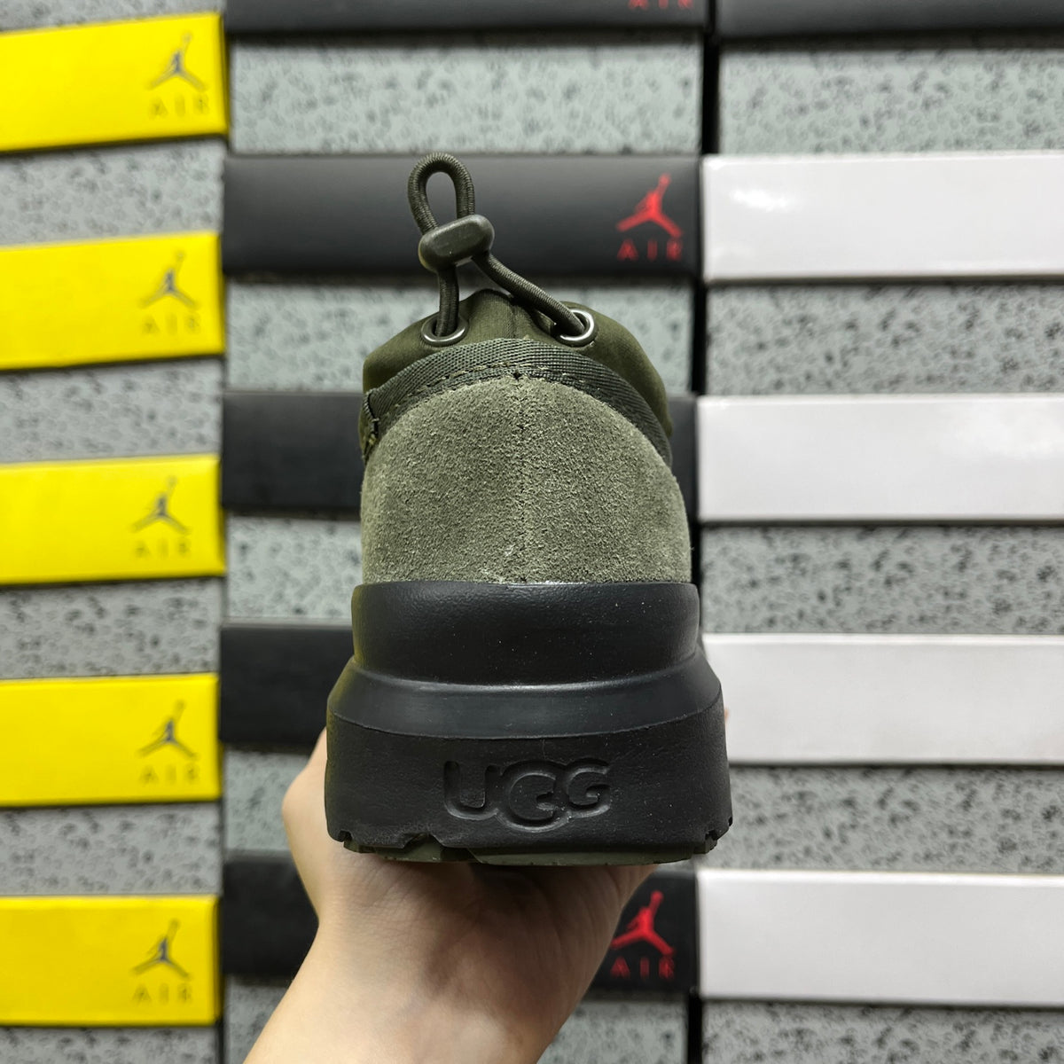 UGG Chunky Slip-On Shoes – Olive Green & Black