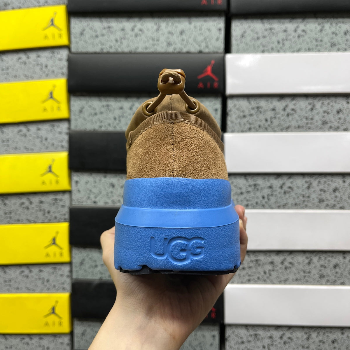 UGG Chunky Slip-On Shoes – Chestnut & Blue