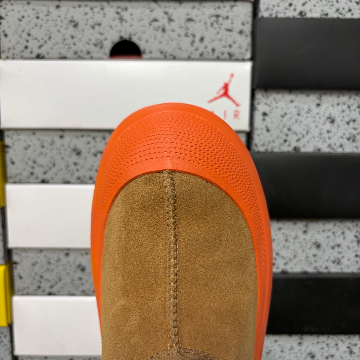 UGG Chunky-Sole Slip-On Shoes – Chestnut & Orange | 4096