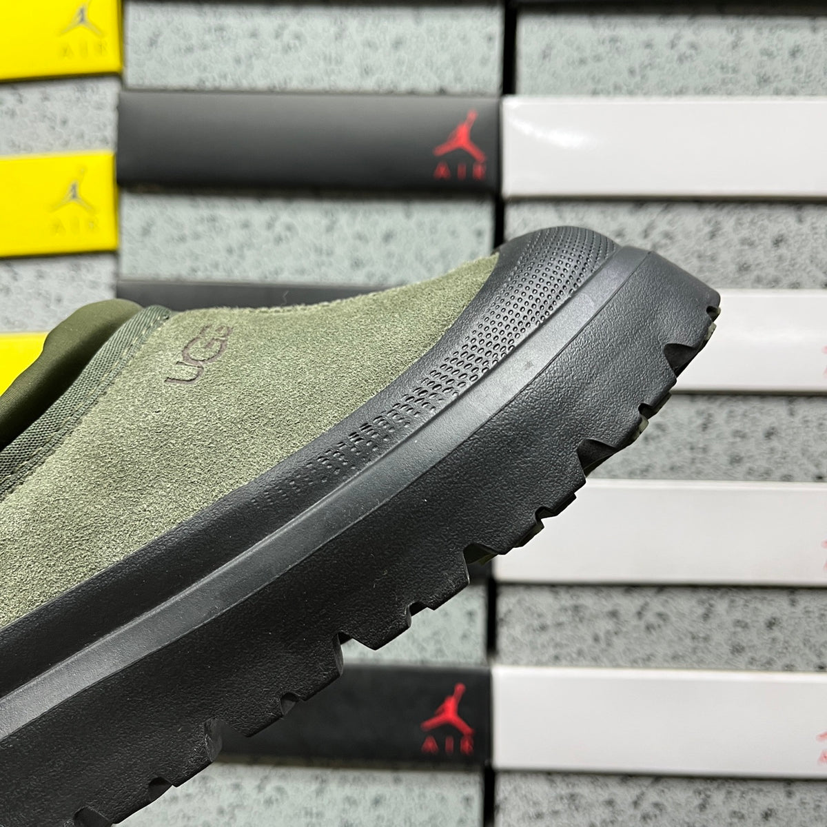 UGG Chunky Slip-On Shoes – Olive Green & Black
