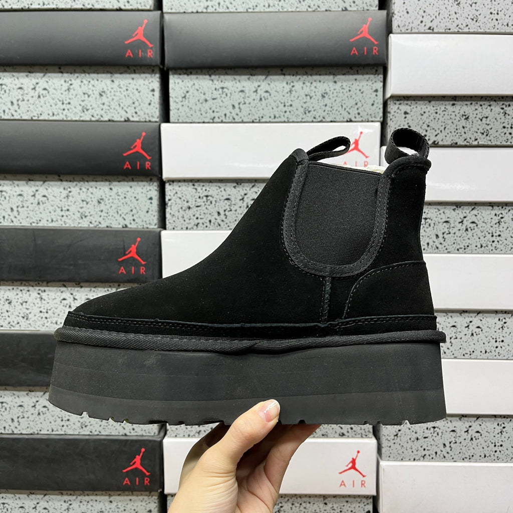 UGG Platform Chelsea Boots – Black