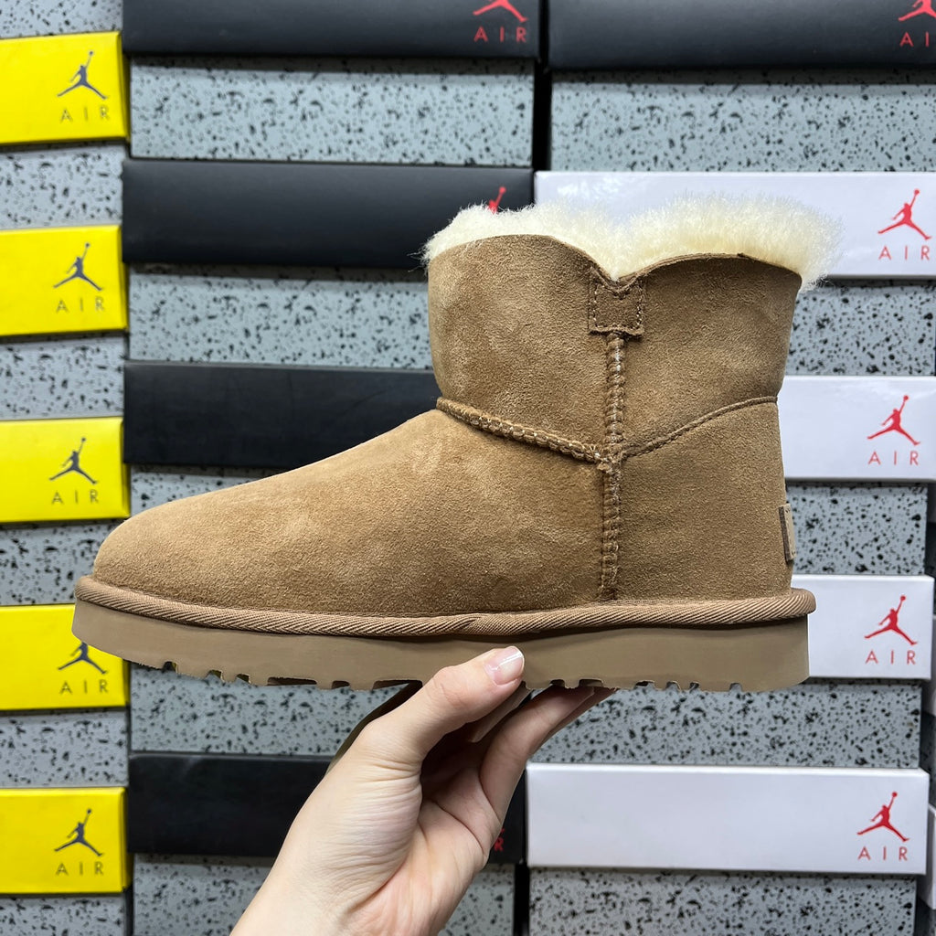 UGG Mini Bailey Button II Boots – Chestnut