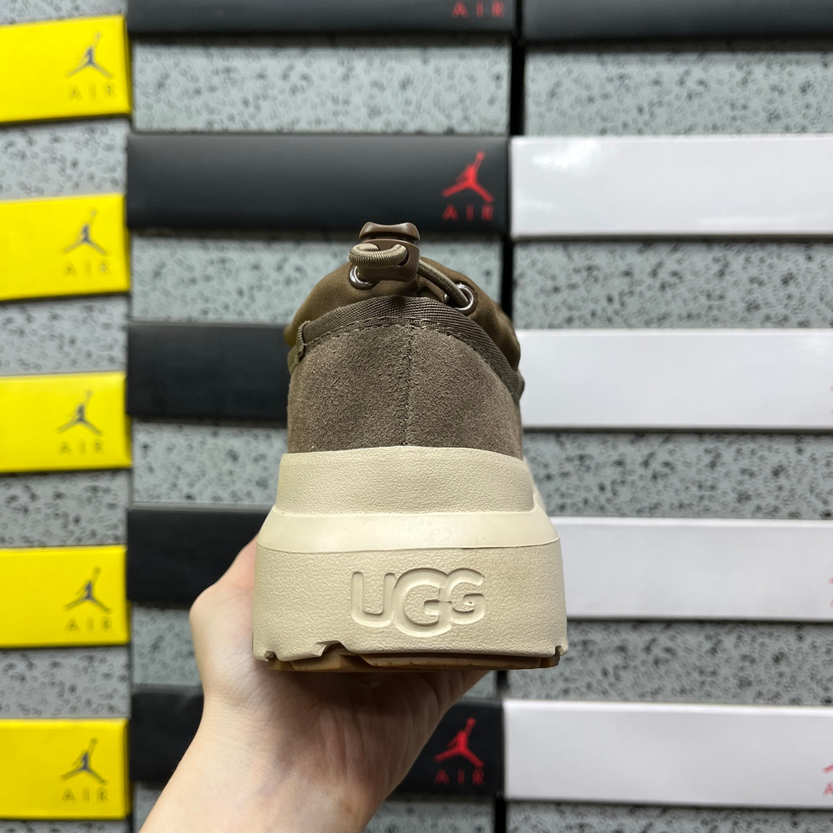 UGG Chunky Slip-On Shoes – Walnut & Cream