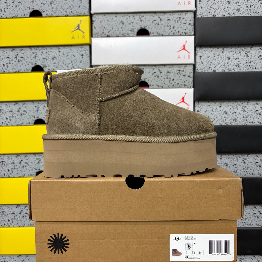 UGG Ultra Mini Platform Boots – Antelope Brown, 5 cm