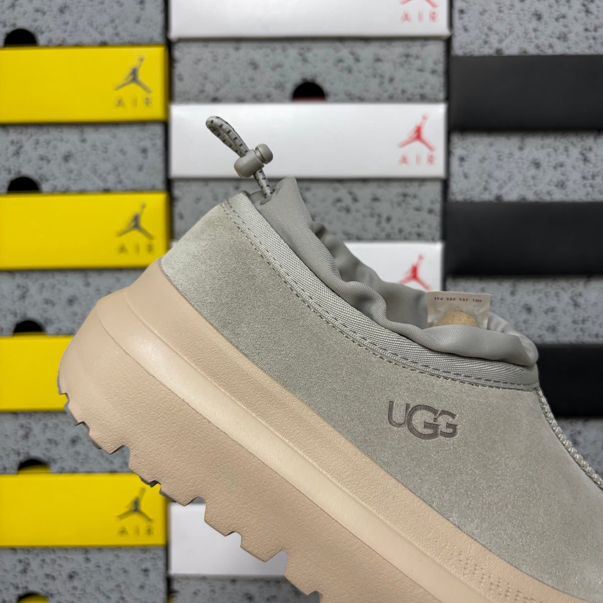 UGG Chunky-Sole Slip-On Shoes – Grey & Off-White | 4096