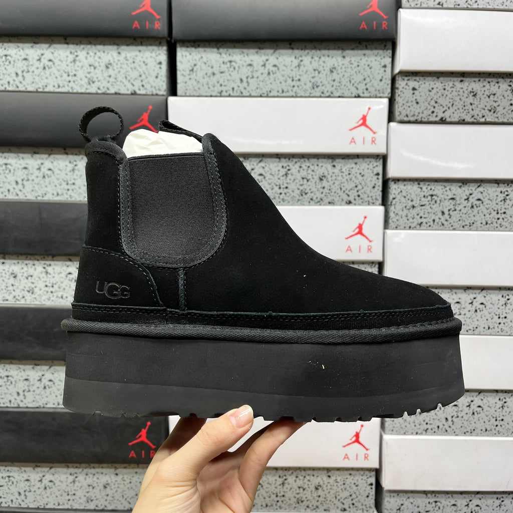 UGG Platform Chelsea Boots – Black