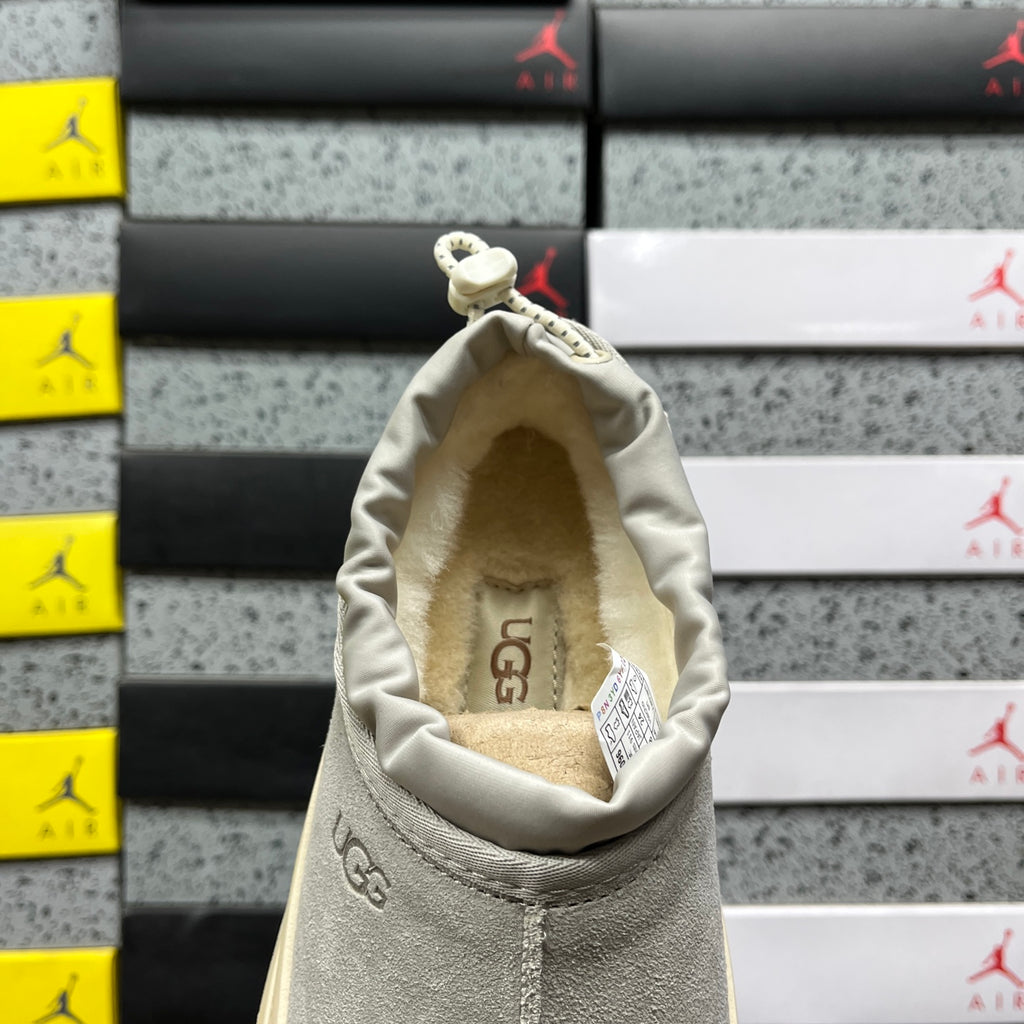 UGG Slip-On Platform Shoes – Mist Gray & Cream
