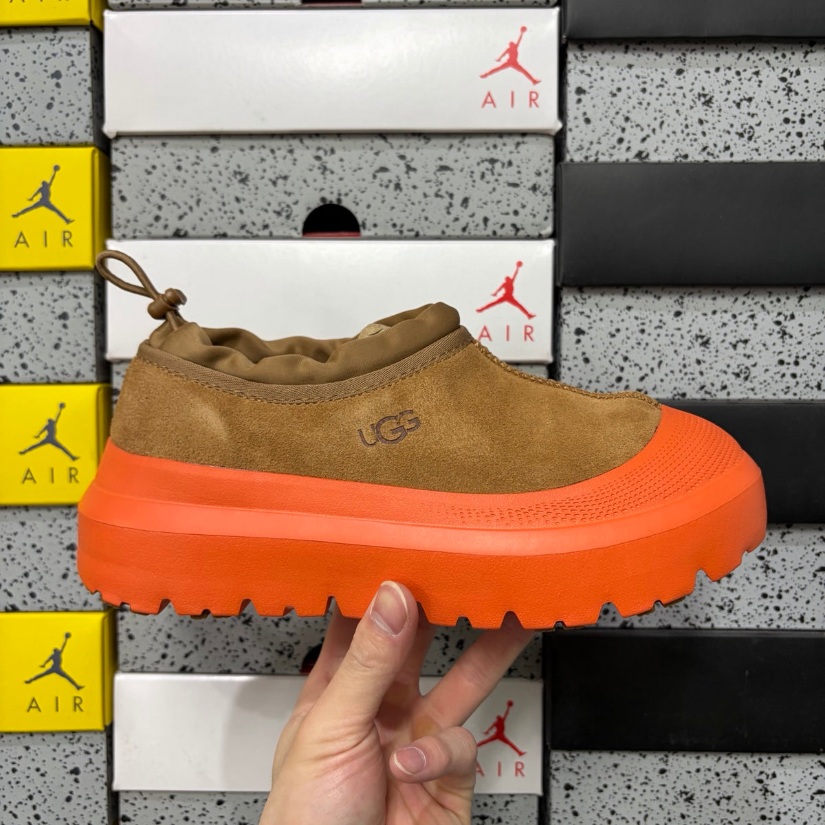 UGG Chunky-Sole Slip-On Shoes – Chestnut & Orange | 4096