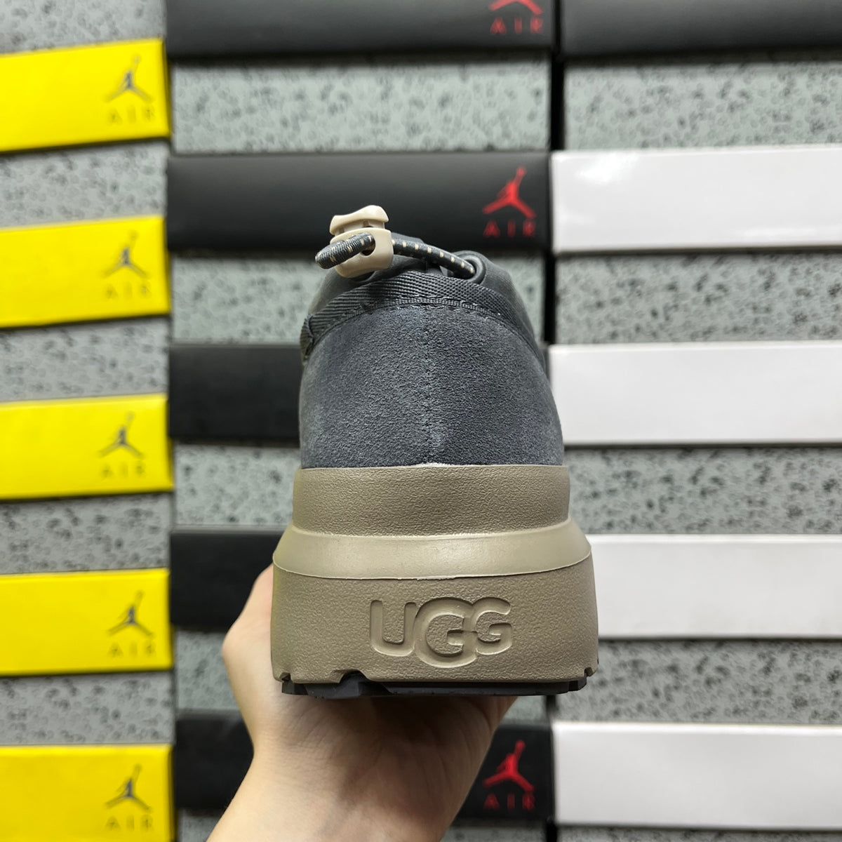 UGG Chunky Slip-On Shoes – Asphalt Grey & Taupe