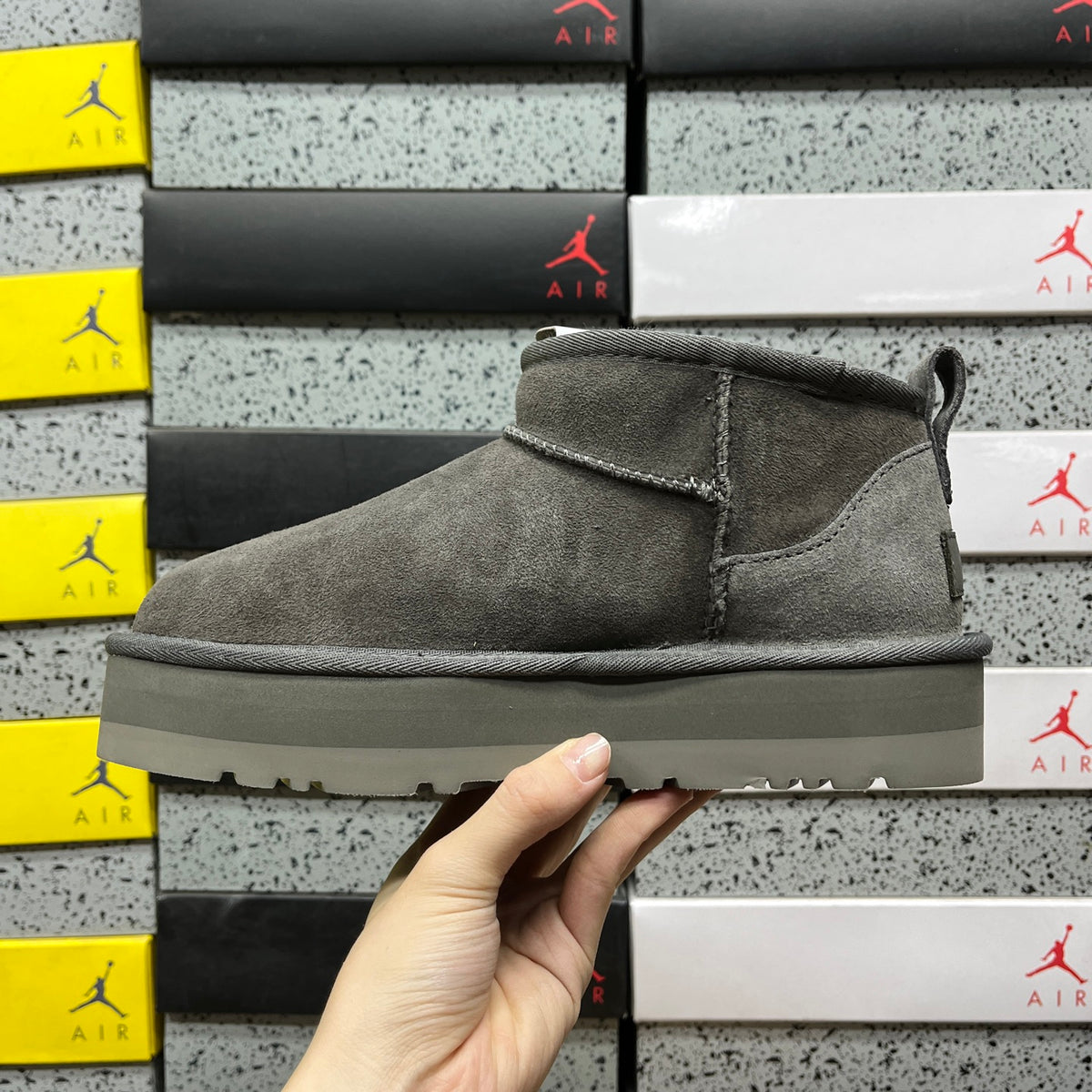 UGG Ultra Mini Platform Boots – Grey