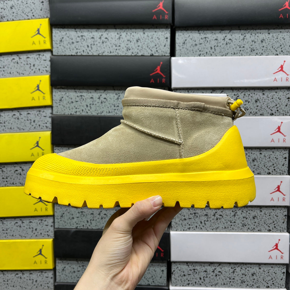 UGG Tasman Slip-On Boots – Sand & Yellow