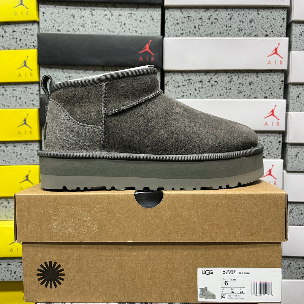 UGG Ultra Mini Platform Boots – Grey