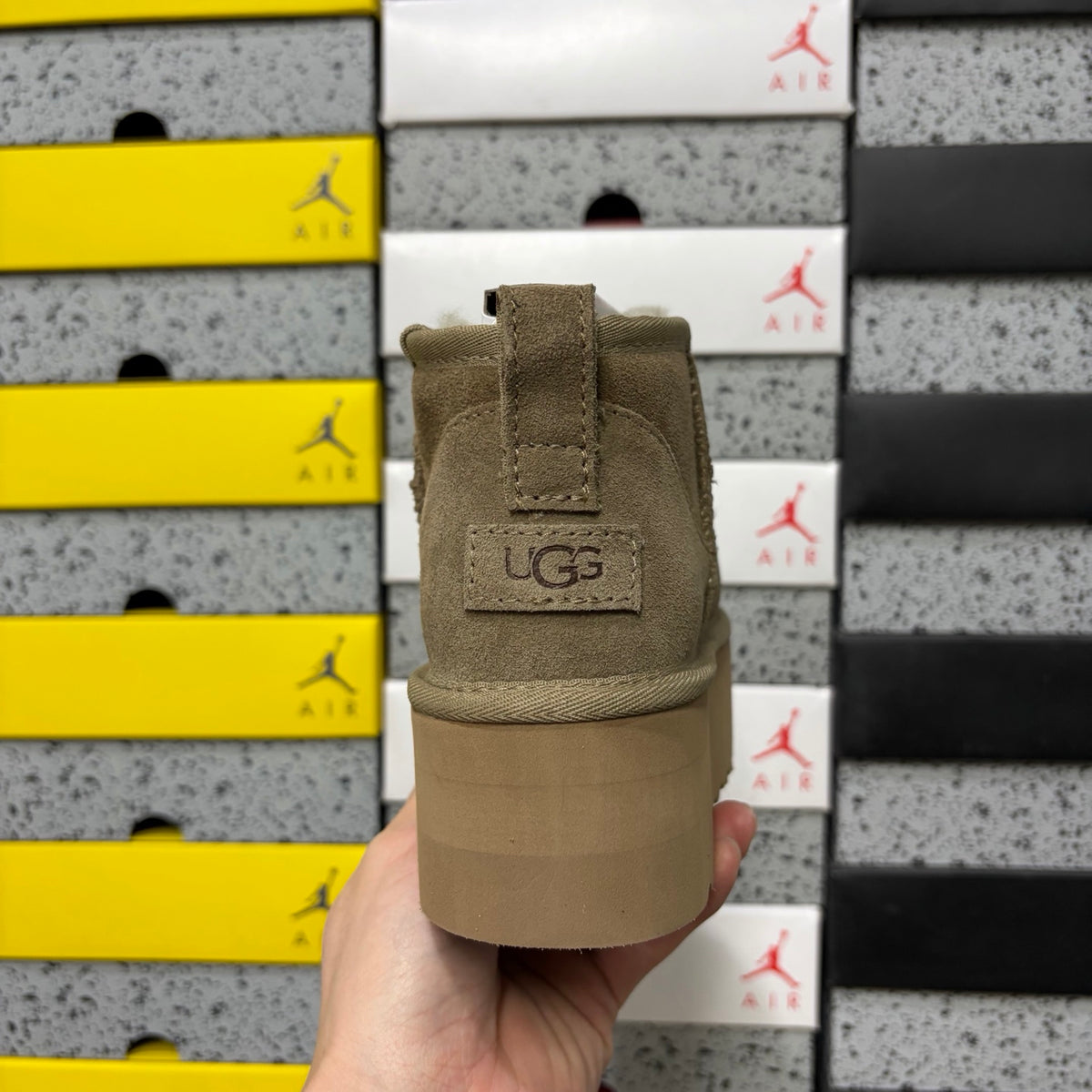 UGG Ultra Mini Platform Boots – Antelope Brown, 5 cm