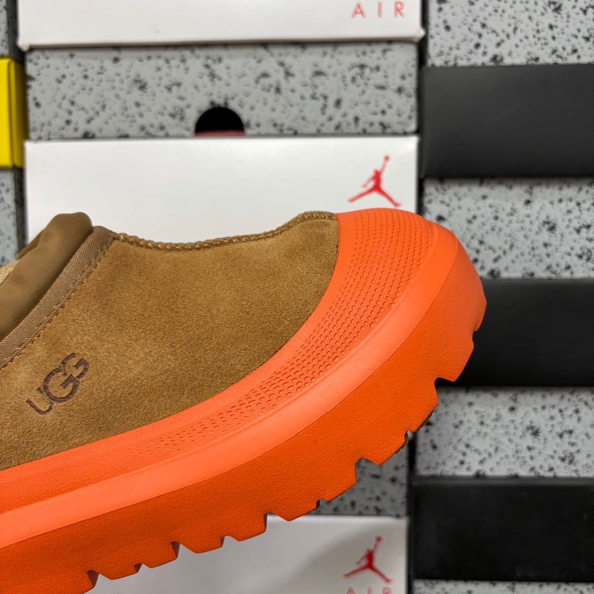 UGG Chunky-Sole Slip-On Shoes – Chestnut & Orange | 4096