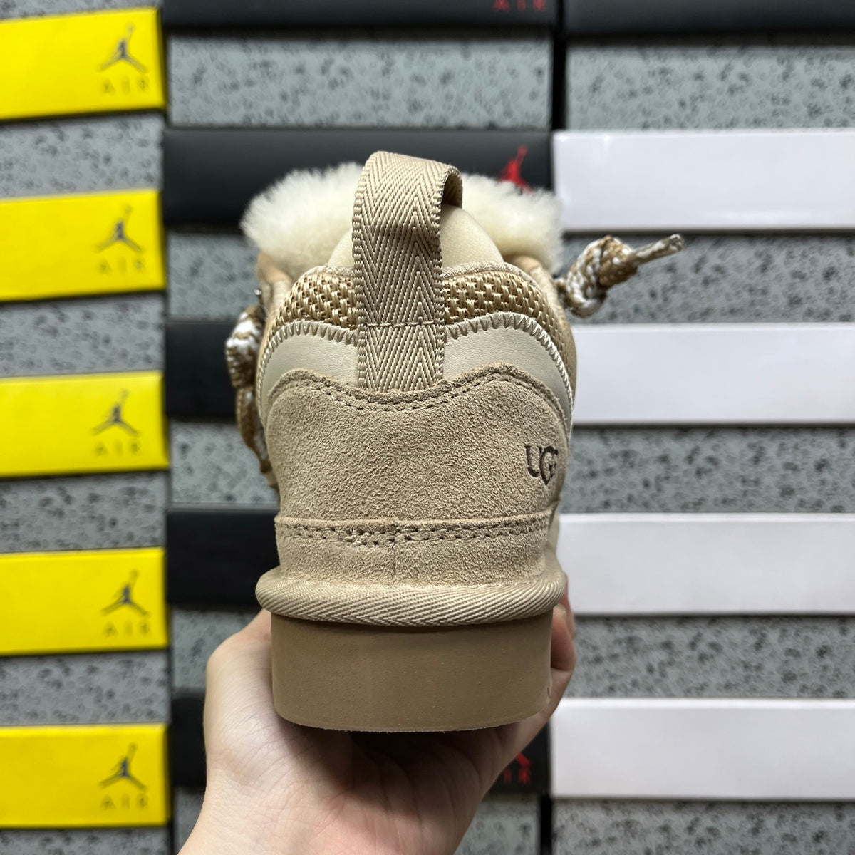 UGG Lowmel Lace-Up Shoes – Sand