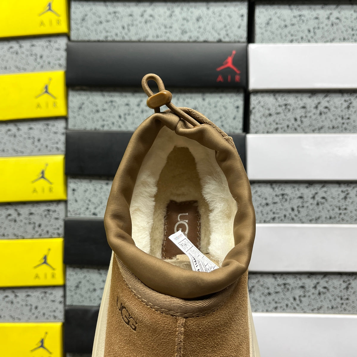 UGG Chunky Slip-On Shoes – Chestnut & Cream