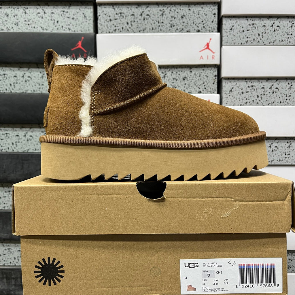 UGG Platform Mini Ankle Boots – Chestnut | 1184115