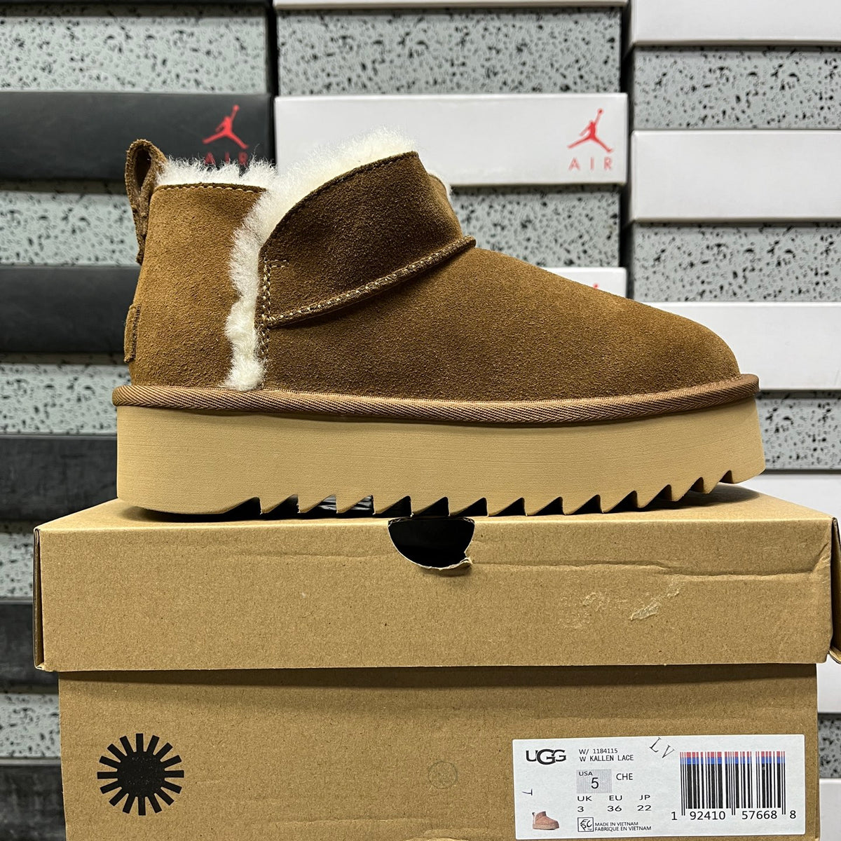 UGG Platform Mini Ankle Boots – Chestnut | 1184115