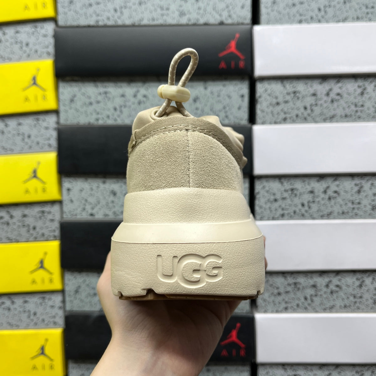 UGG Chunky Slip-On Shoes – Mustard Seed & Cream