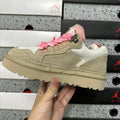 UGG Chunky Lace-Up Sneakers – White & Pink | 4032