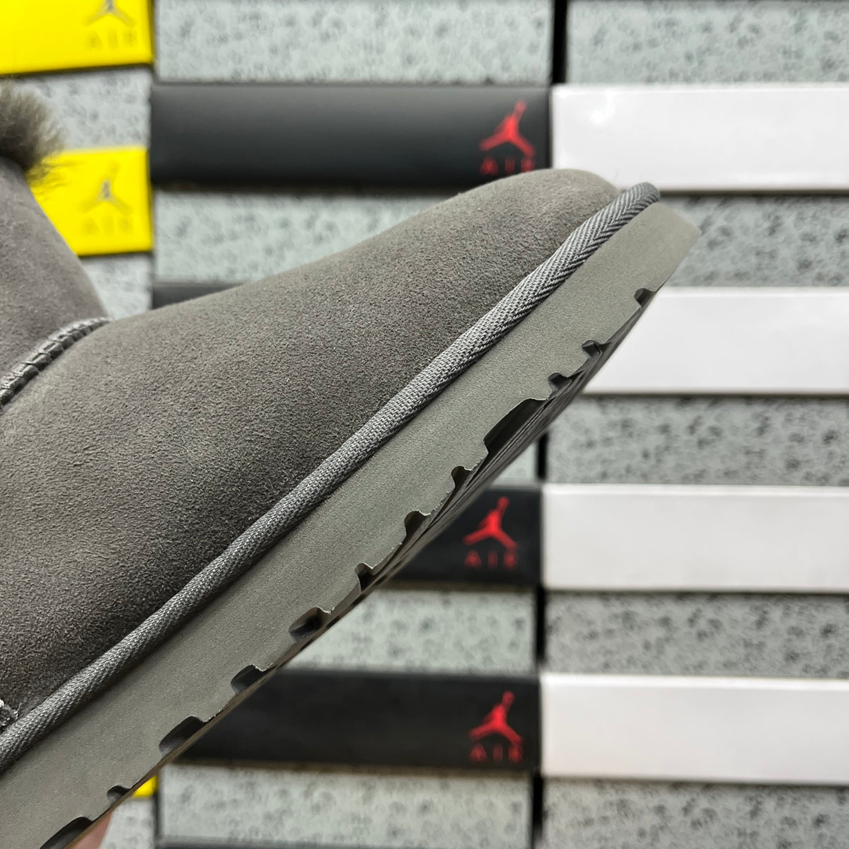 UGG Mini Bailey Button II Boots – Grey
