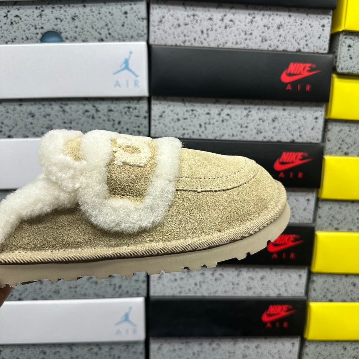 UGG Embroidered Mule Slippers – Sand | 5095