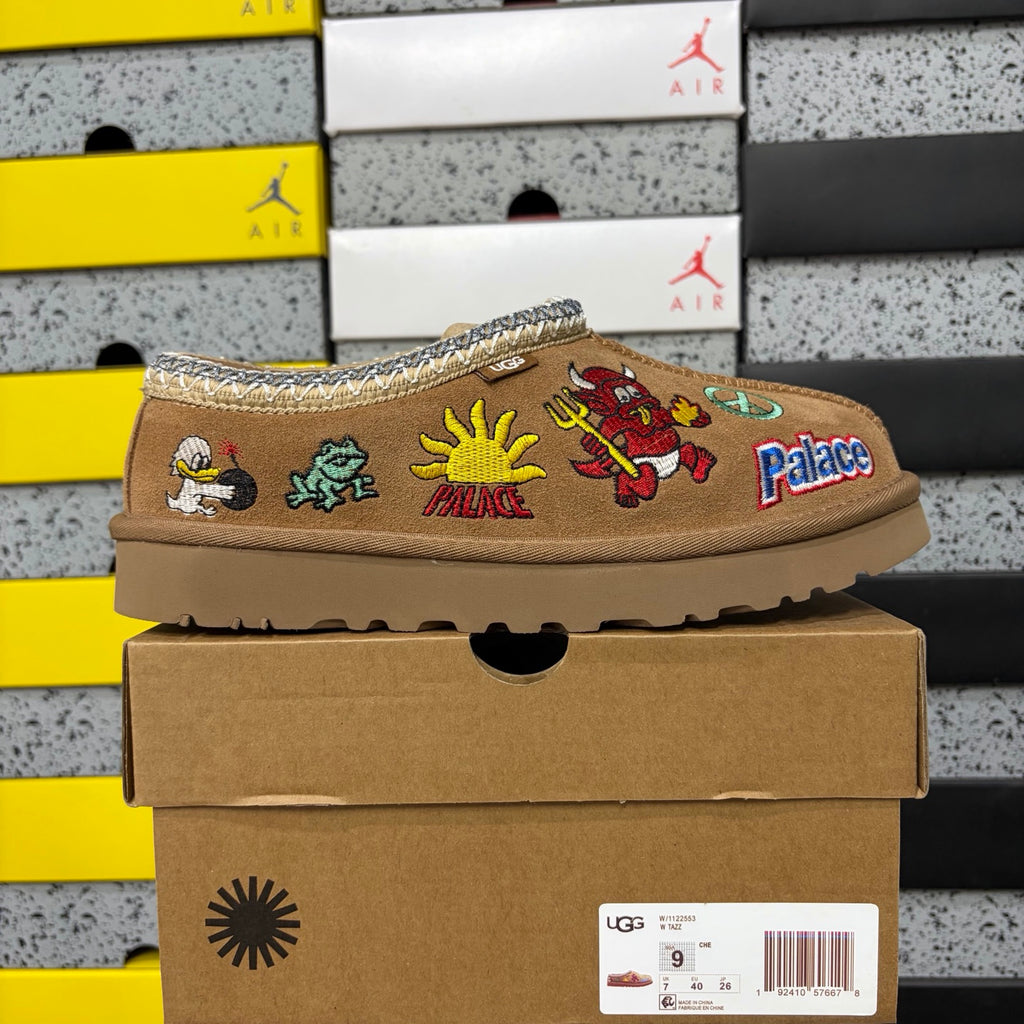 UGG Cartoon Embroidered Slip-On Shoes – Chestnut | 2553