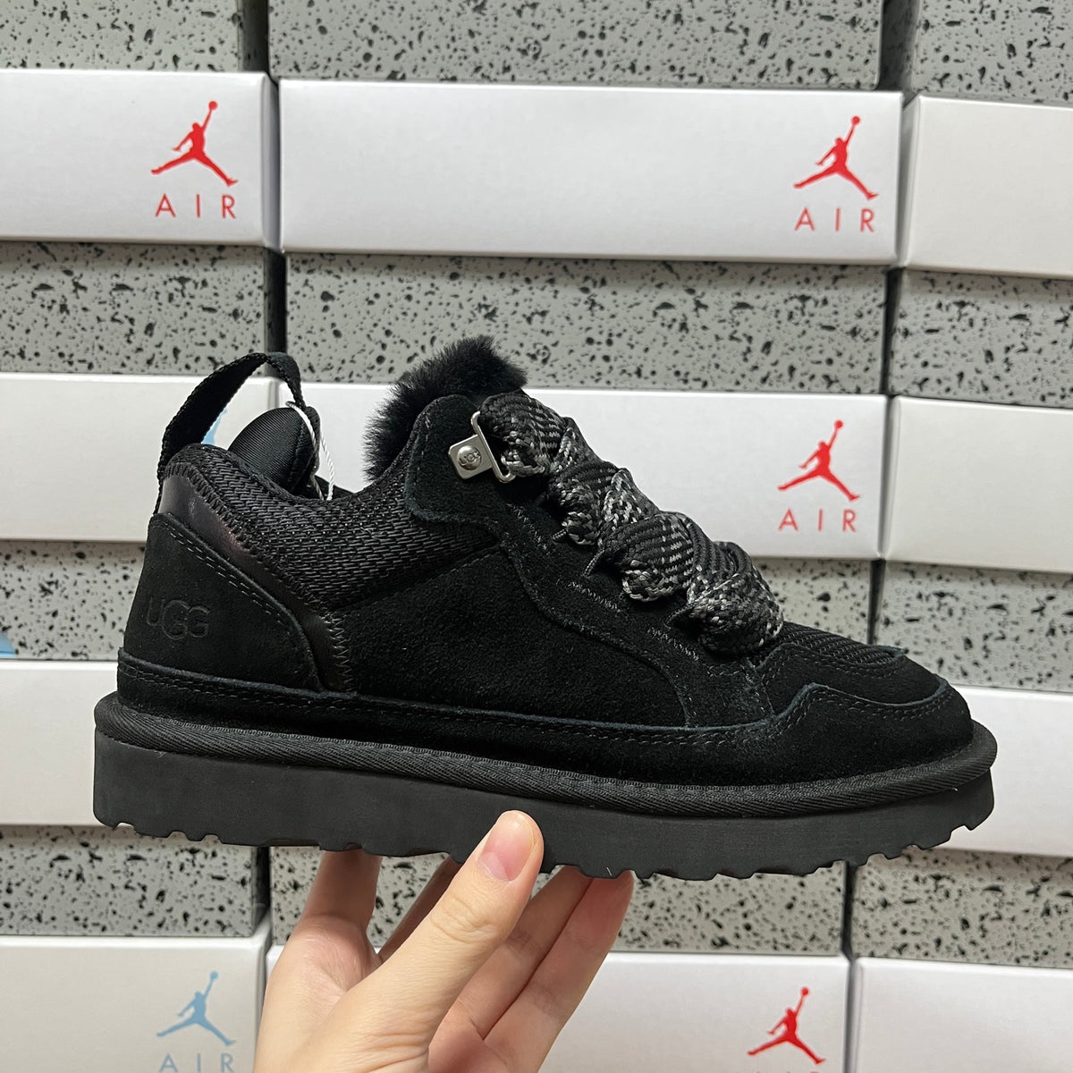 UGG Chunky Lace-Up Sneakers – Black | 14403211