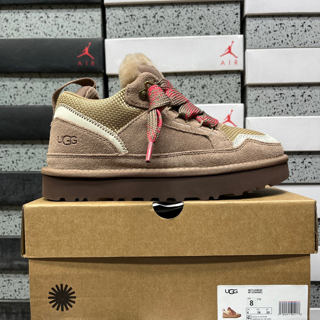 UGG Lowmel Lace-Up Shoes – Brown & Pink