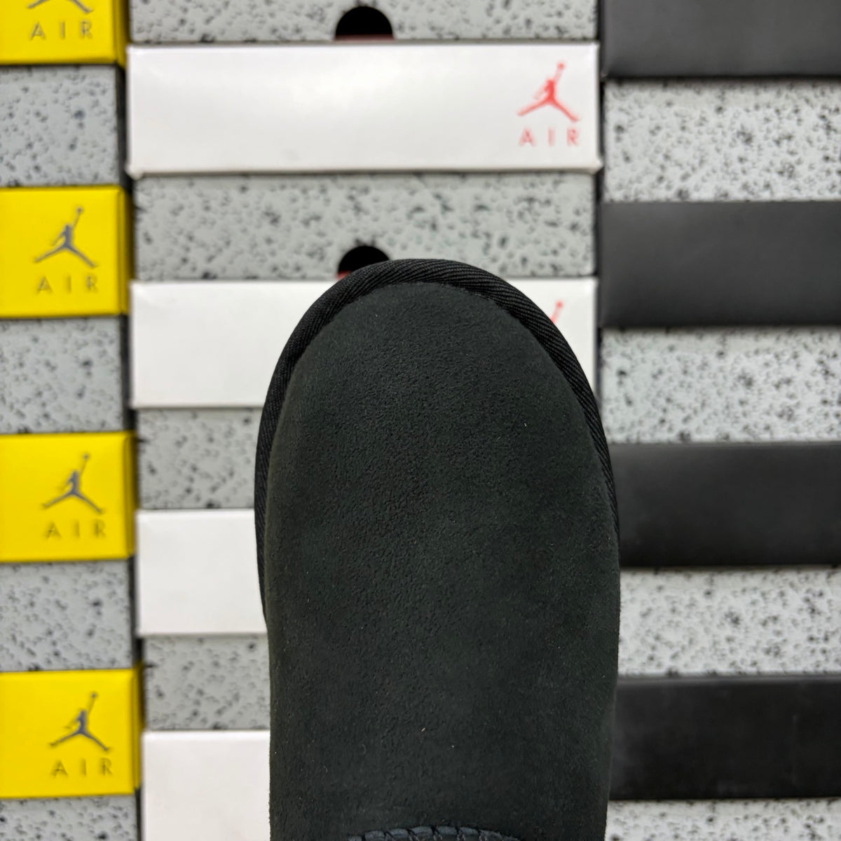UGG Button-Detail Short Boots – Black