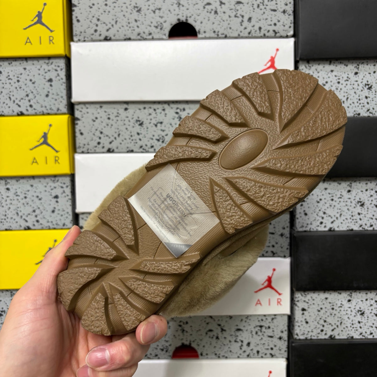 UGG Fluffy-Collar Mule Slippers – Antelope Brown | 5125
