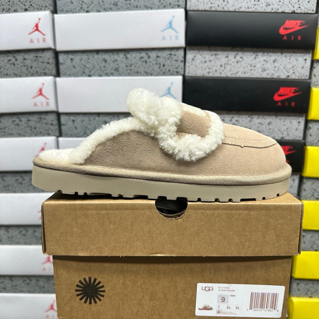 UGG Embroidered Mule Slippers – Khaki | 5095