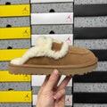 UGG Embroidered Mule Slippers – Chestnut | 5095