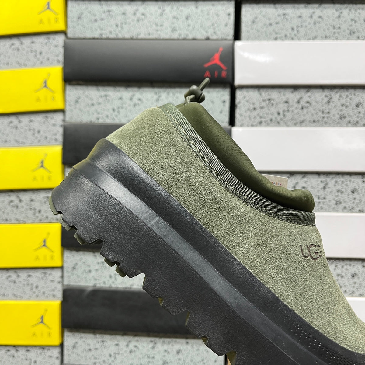 UGG Chunky Slip-On Shoes – Olive Green & Black